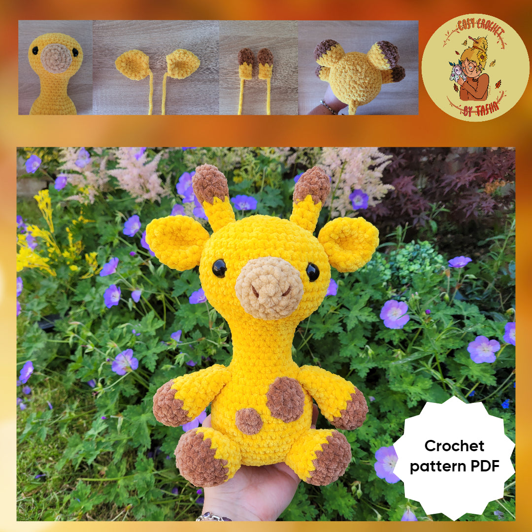 DIGITAL CROCHET PATTERN: Georgie the Giraffe