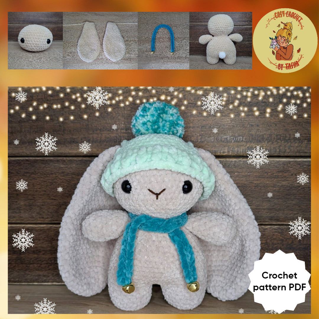 DIGITAL CROCHET PATTERN: Joy the Cosy Bunny