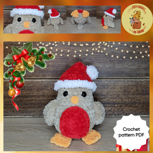 DIGITAL CROCHET PATTERN: Ruby the Robin