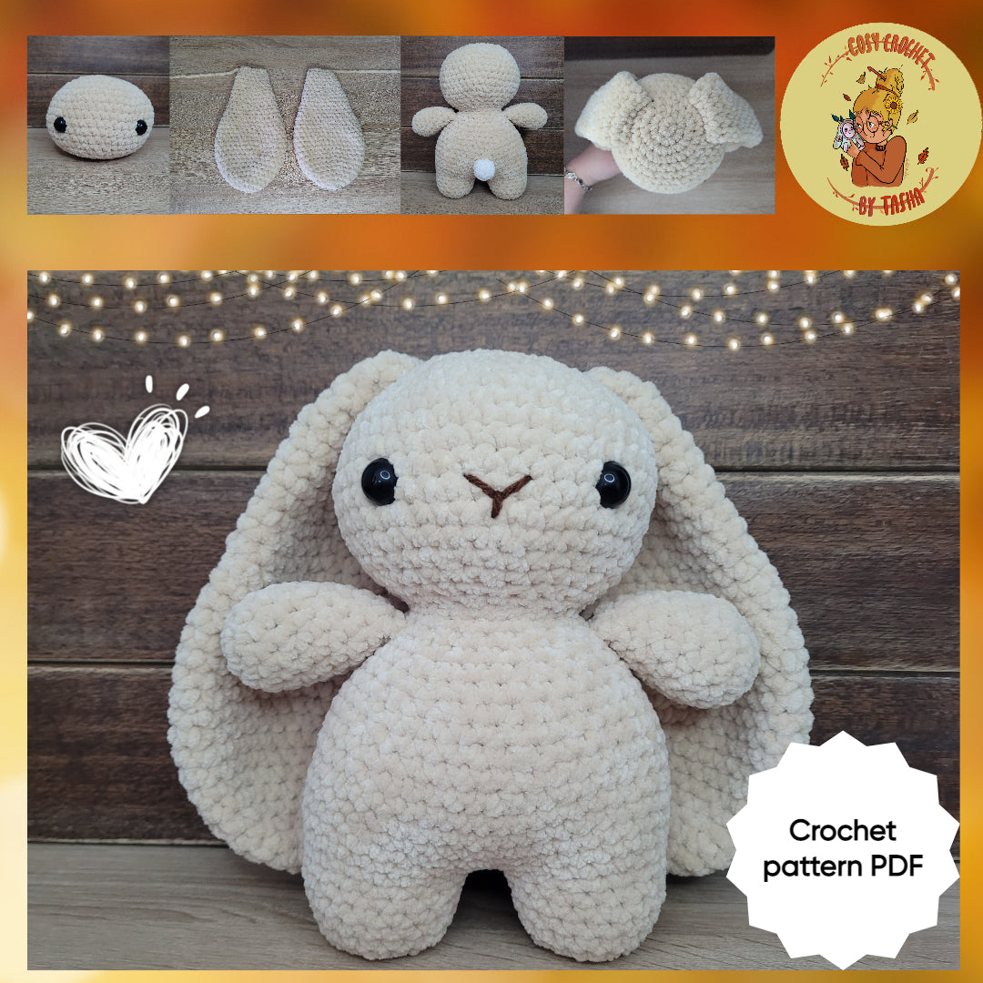 DIGITAL CROCHET PATTERN: Bella the Chonky Bunny