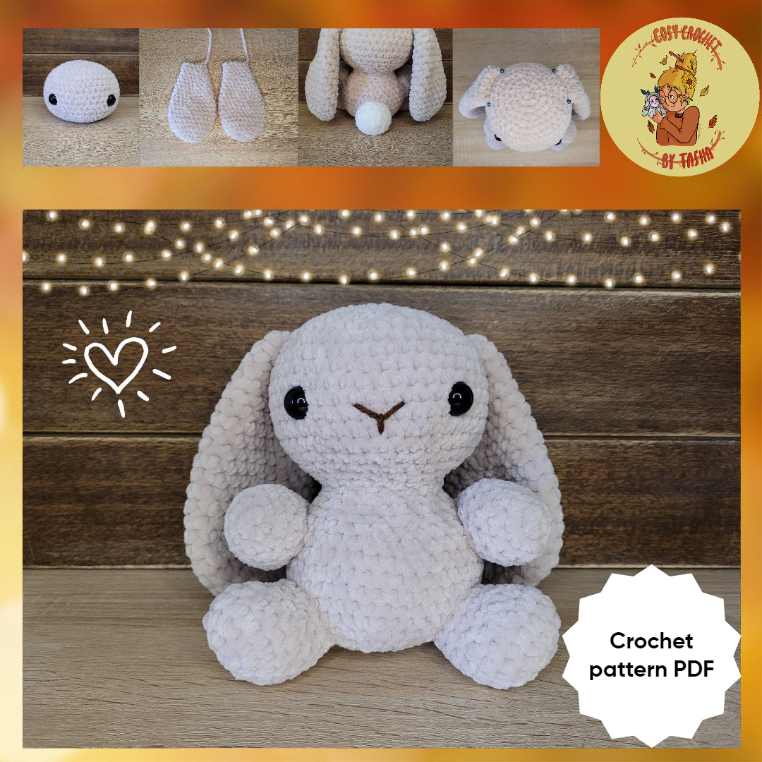 DIGITAL CROCHET PATTERN: Binks the Sitting Bunny