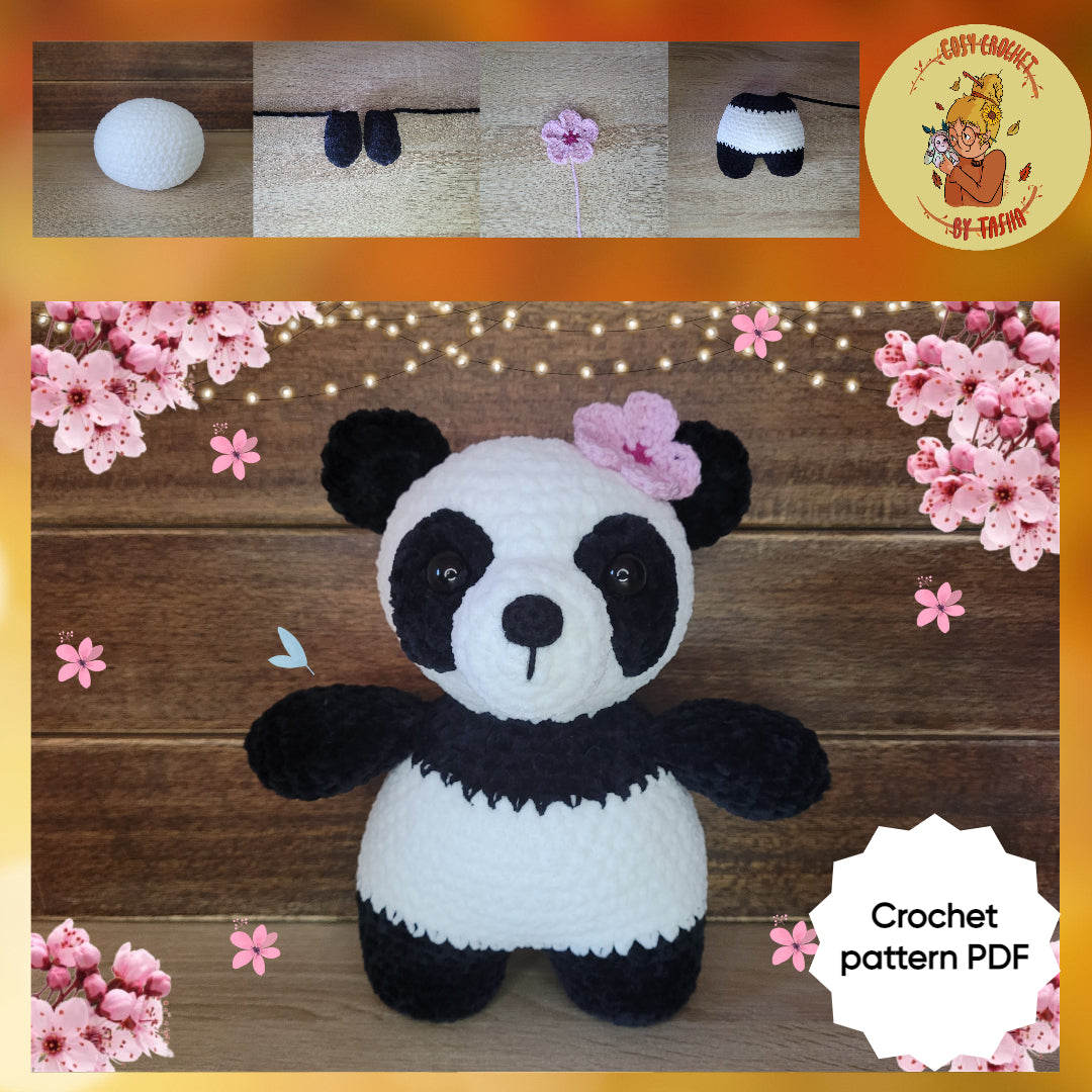 DIGITAL CROCHET PATTERN: Mei the Panda